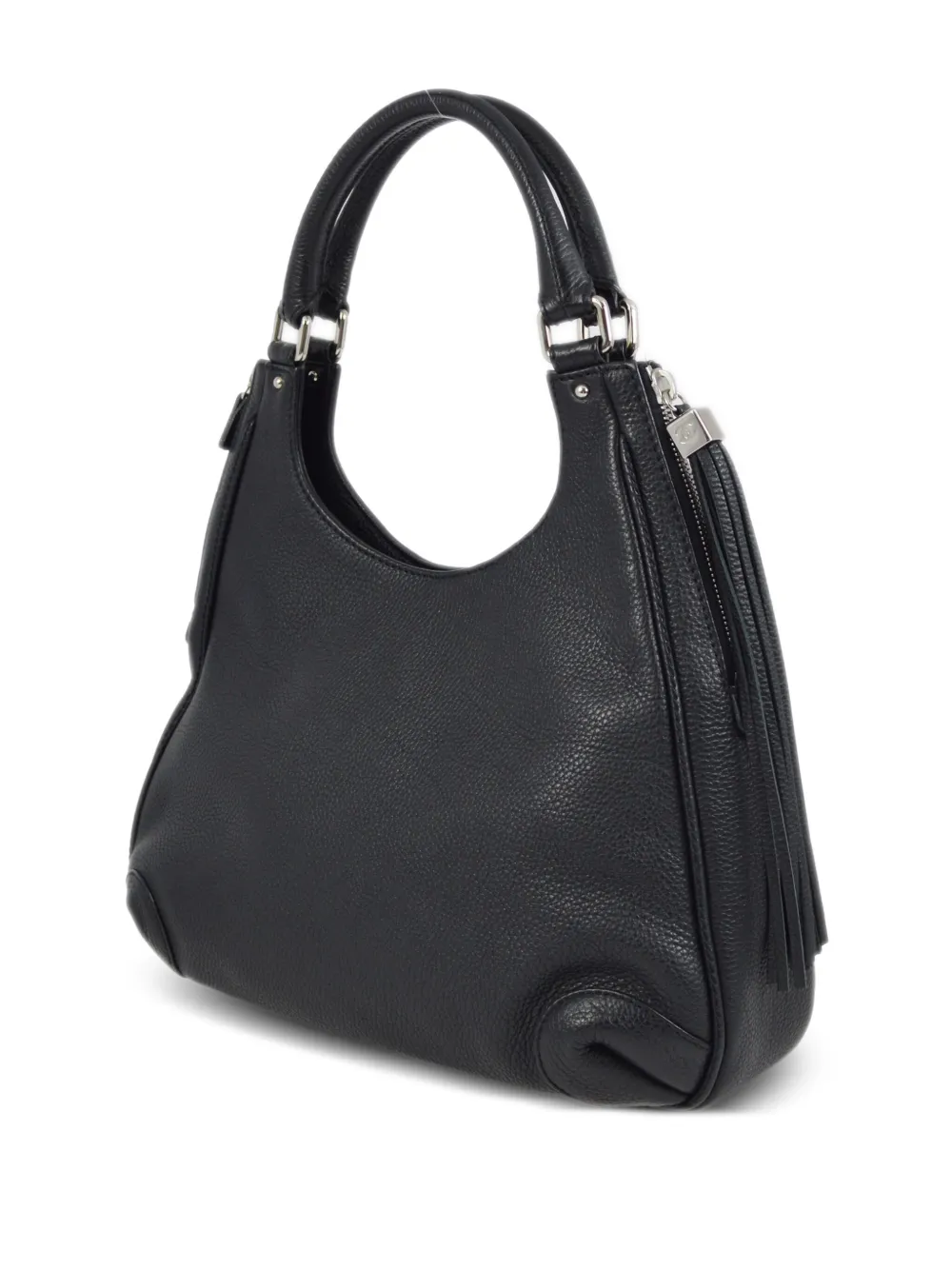 CHANEL Pre-Owned 2003 Hobo leren schoudertas - Zwart