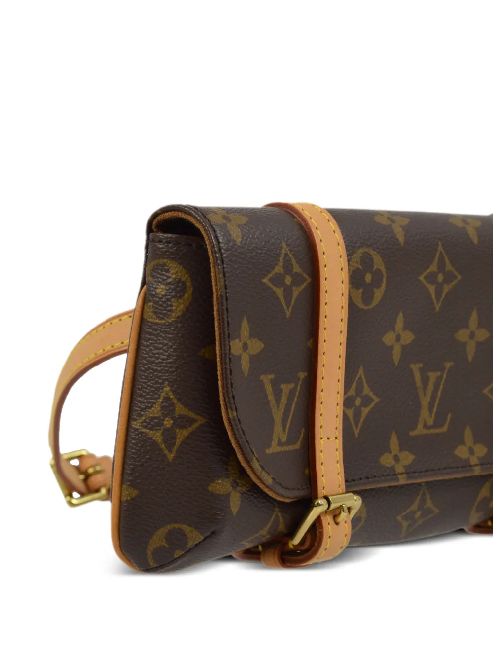 Pre-owned Louis Vuitton 2005 Pochette Marelle Belt Bag In Brown