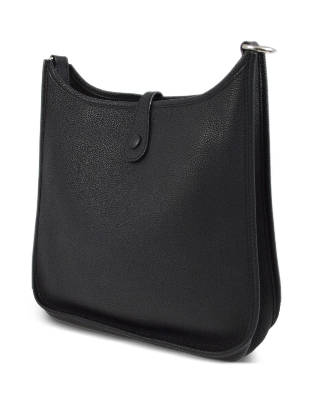 Pre-owned Hermes 2003 Evelyne Pm Shoulder Bag In Black