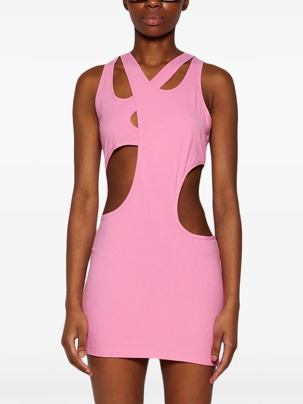 Natasha Zinko Uitgesneden mini-jurk Roze
