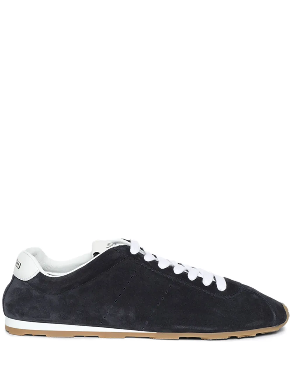 Miu Miu suede low-top sneakers | Blue | Image 1