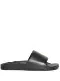 RHUDE logo-print leather slides - Black