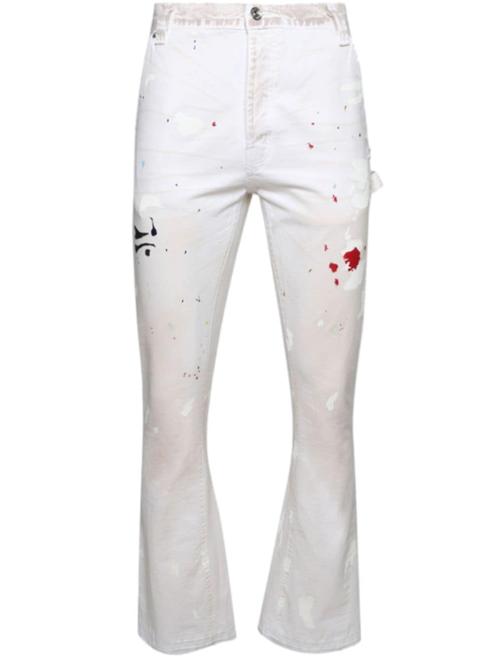 Gallery Dept. Le Bar De Music Flared Jeans In White