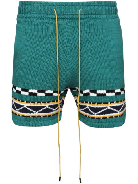 RHUDE Bateau intarsia-knit shorts