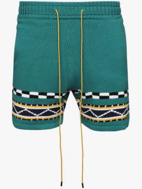 RHUDE Bateau intarsia-knit shorts