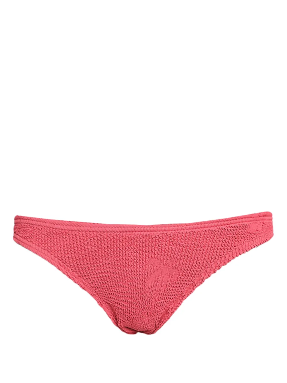 Bound Scene Palm-pattern Bikini Bottoms In Pink