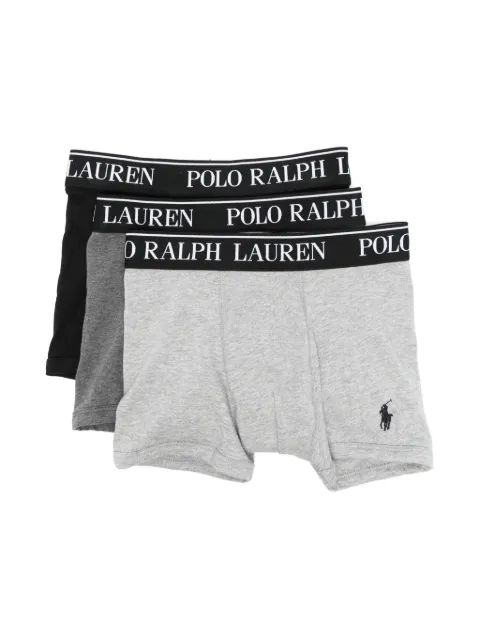 POLO RALPH LAUREN KIDS logo-waistband boxers (pack of three)