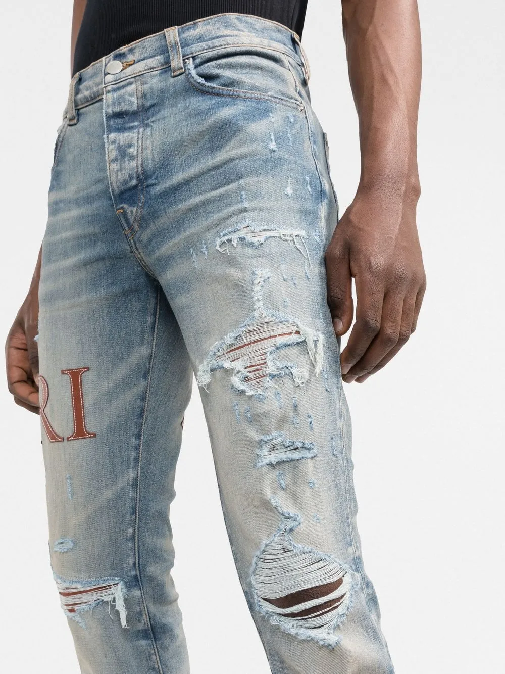 AMIRI Skinny jeans Blauw