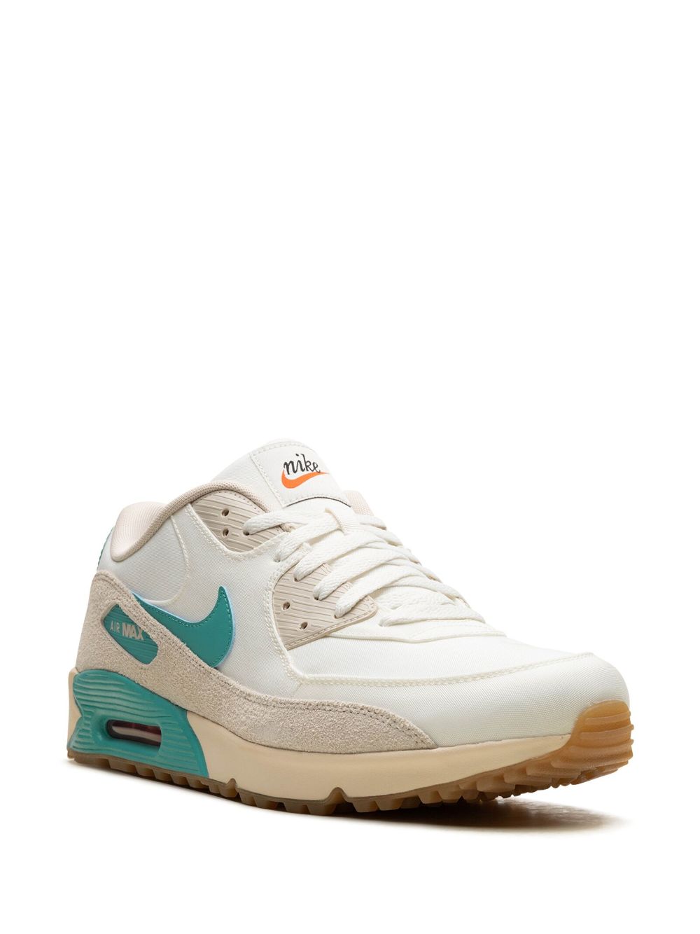 Shop Nike Air Max 90 Golf "sail/washed Teal" Sneakers In 白色