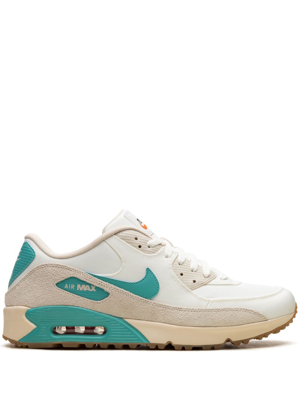 NIKE AIR MAX 90 GOLF "SAIL/WASHED TEAL" SNEAKERS 