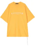 Mastermind World logo-print cotton T-shirt - Yellow