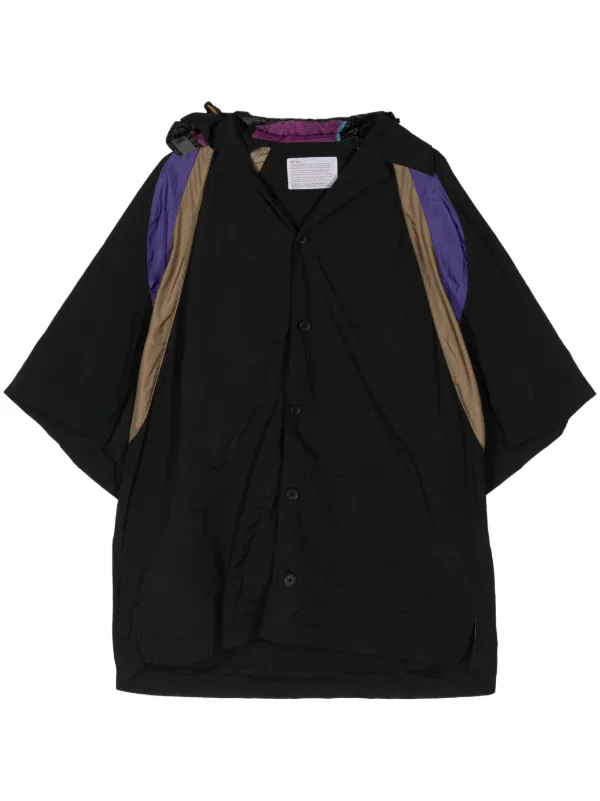 Kolor カラーブロック シャツ | ブラック | FARFETCH JP