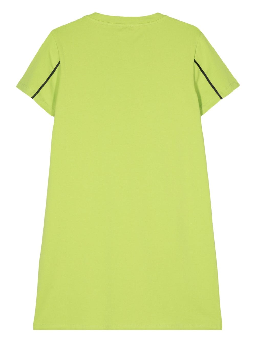 Shop Liu •jo Rhinestone-embellished T-shirt Dress In Green