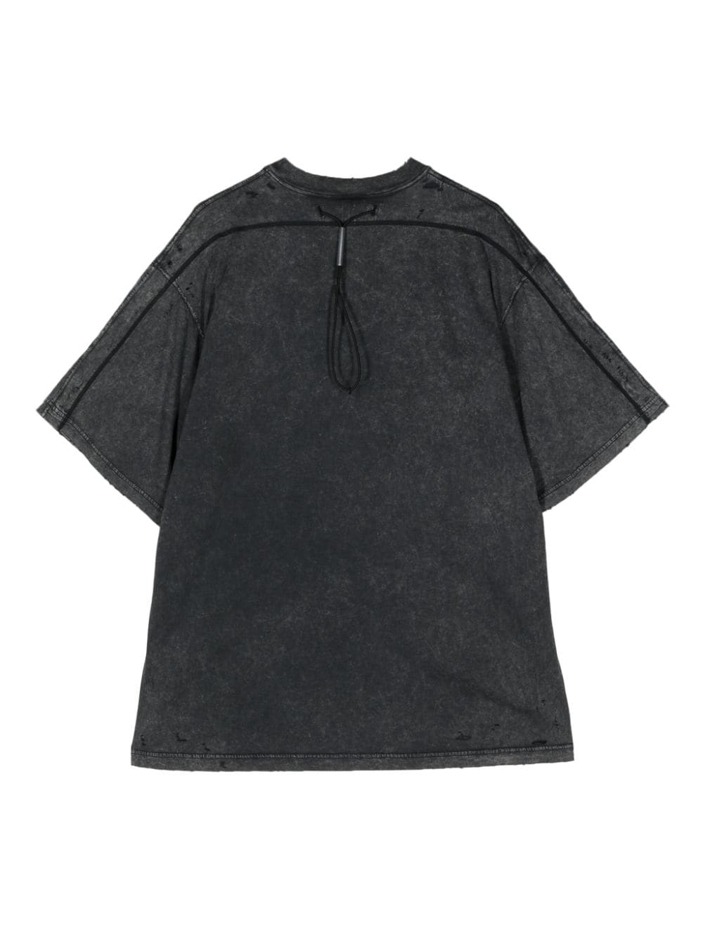 Shop Attachment Distressed Cotton T-shirt In Grey