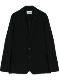 Attachment single-breasted blazer - Black