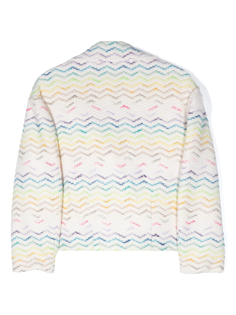 Shop Missoni Zigzag-woven Blazer In White