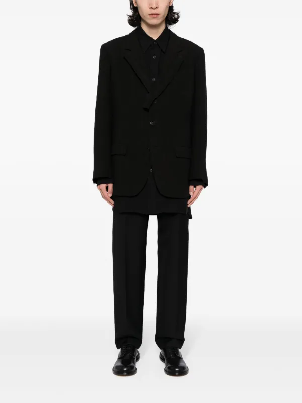 ー品販売  Blazer single-breasted Yamamoto Yohji | UK FARFETCH | Black スーツ