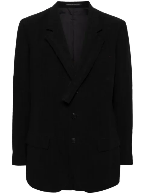 Yohji Yamamoto single-breasted blazer 
