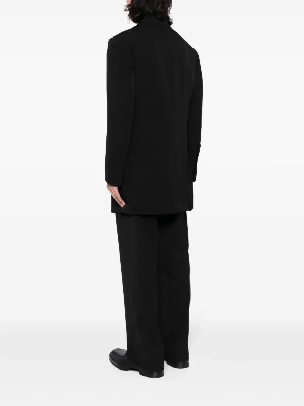 Yohji Yamamoto single-breasted Wool Jacket | Black | FARFETCH