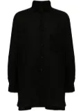Yohji Yamamoto panelled button-up shirt - Black