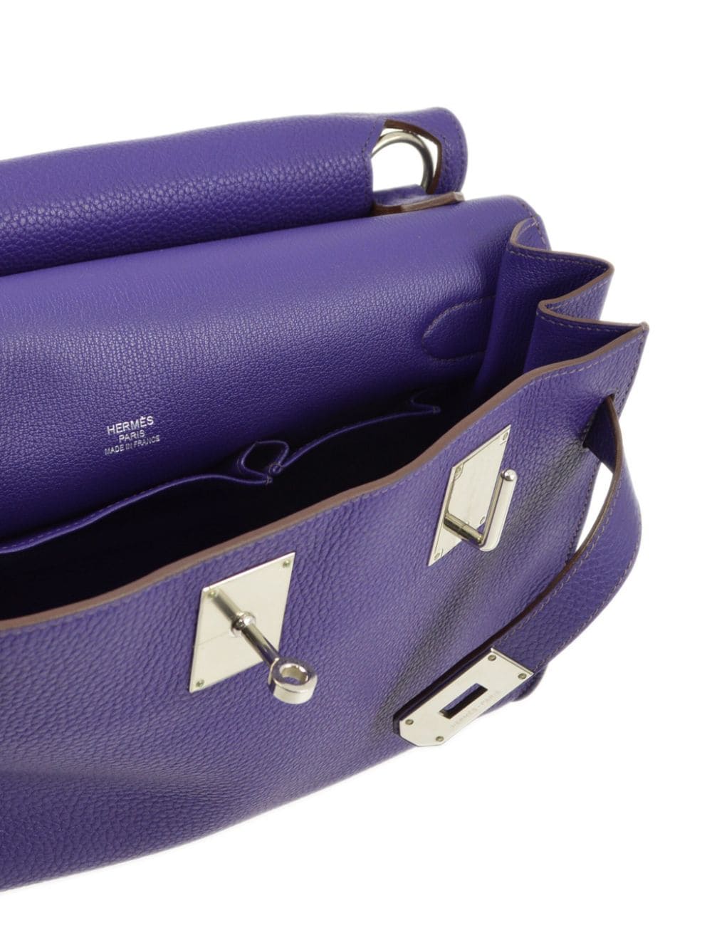 Pre-owned Hermes 2011 Jypsiere 37 Shoulder Bag In Purple