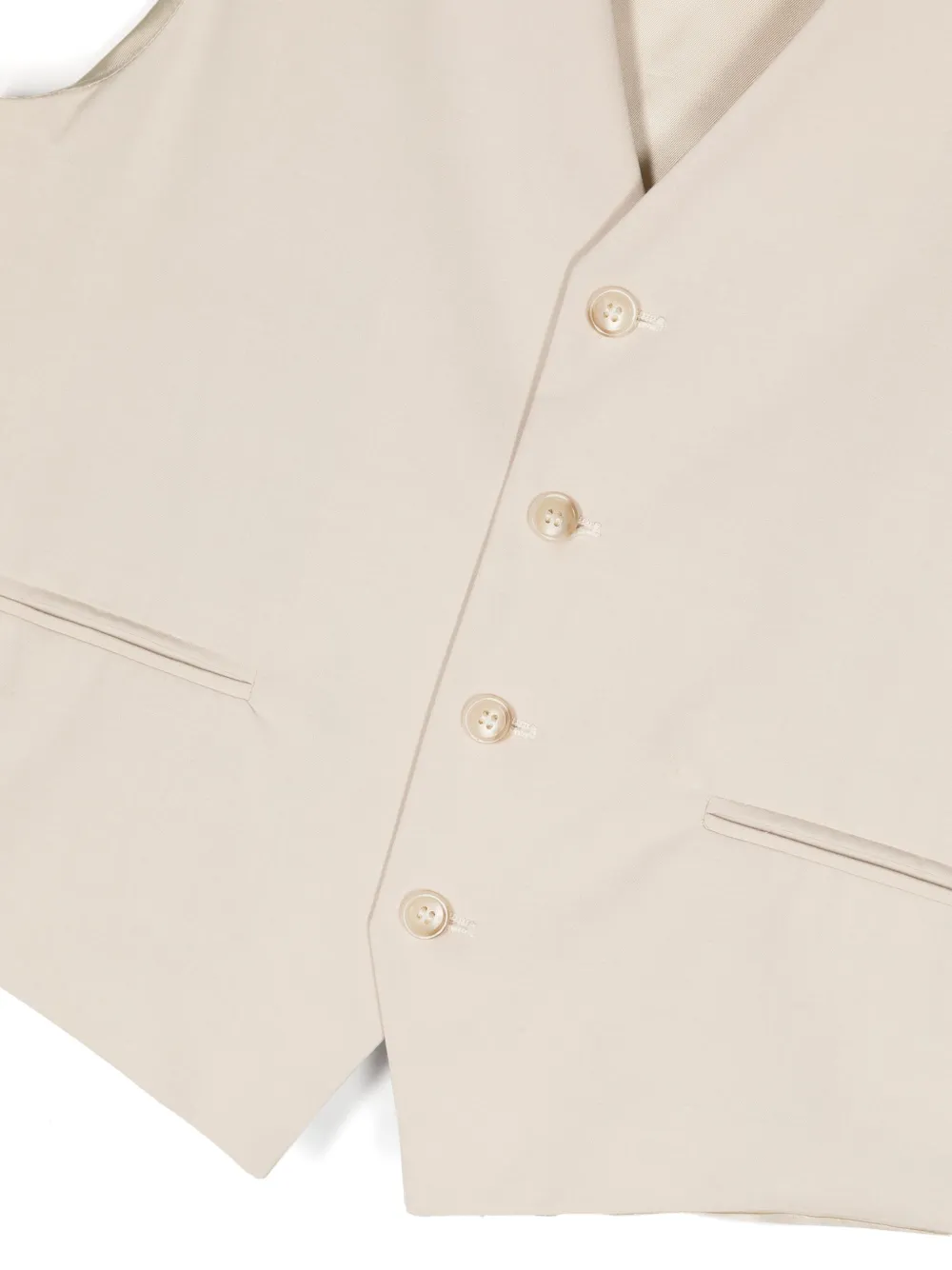 Paolo Pecora Dart-detail Waistcoat In Neutrals