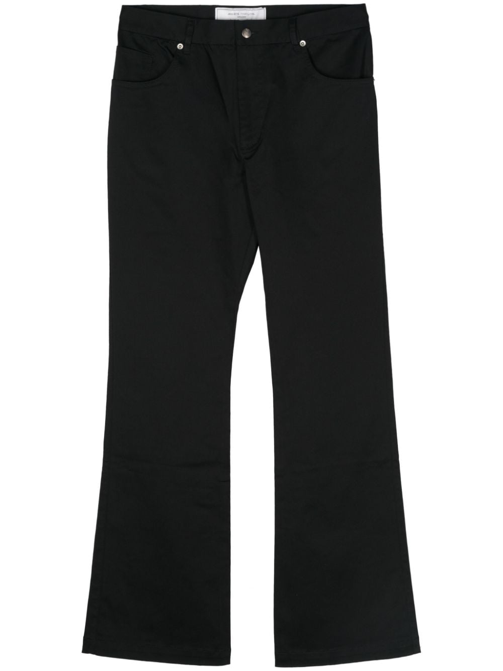 Société Anonyme Le Flaire Logo-patch Trousers In Black