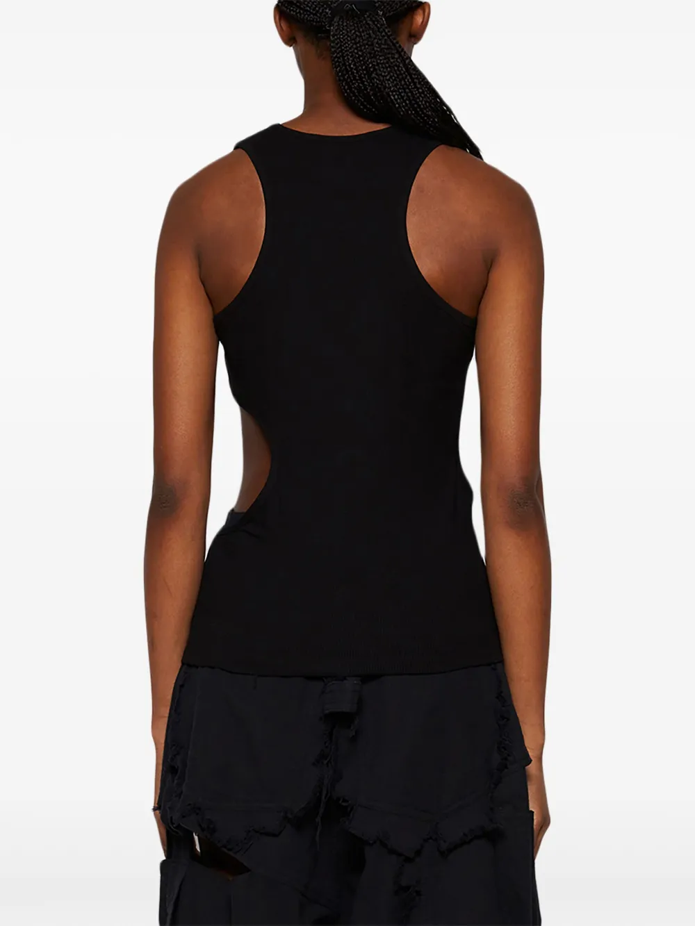 Natasha Zinko Uitgesneden tanktop Zwart