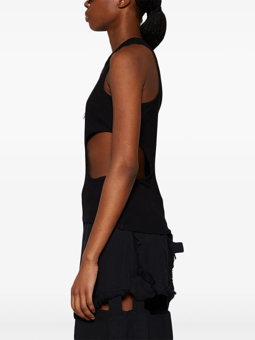 Natasha Zinko Uitgesneden tanktop Zwart