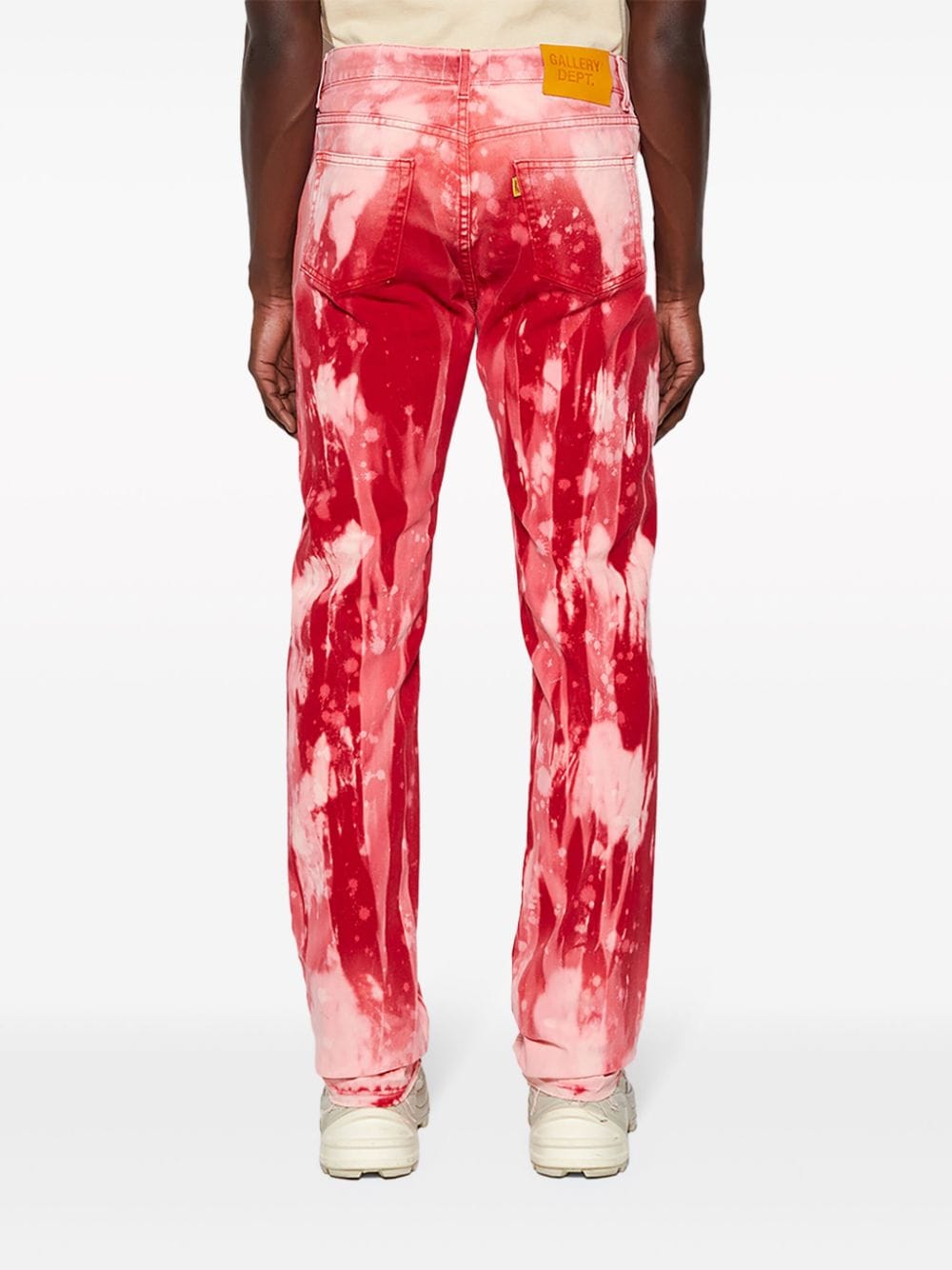 Shop Gallery Dept. Biscayne Tie-dye Jeans In Red
