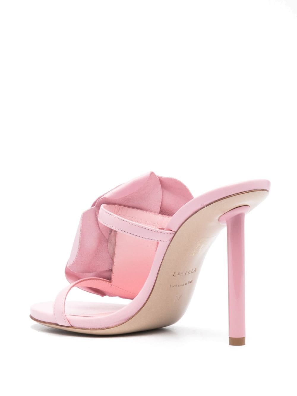 Shop Le Silla Rose 105mm Leather Sandals In Pink