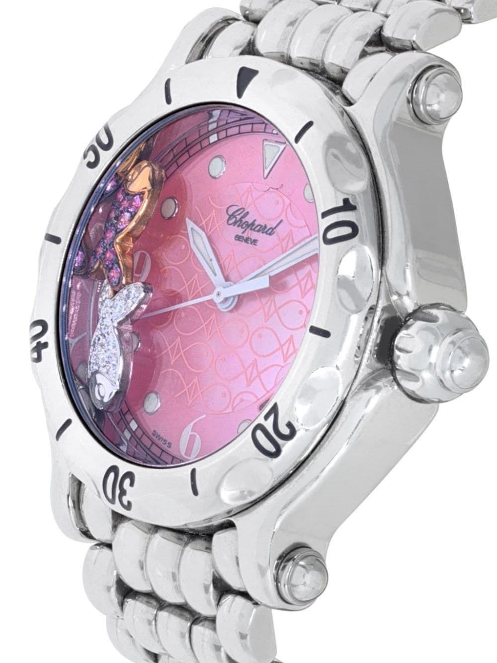Chopard Pre-Owned Pre-owned Happy Sport 38mm horloge - Roze