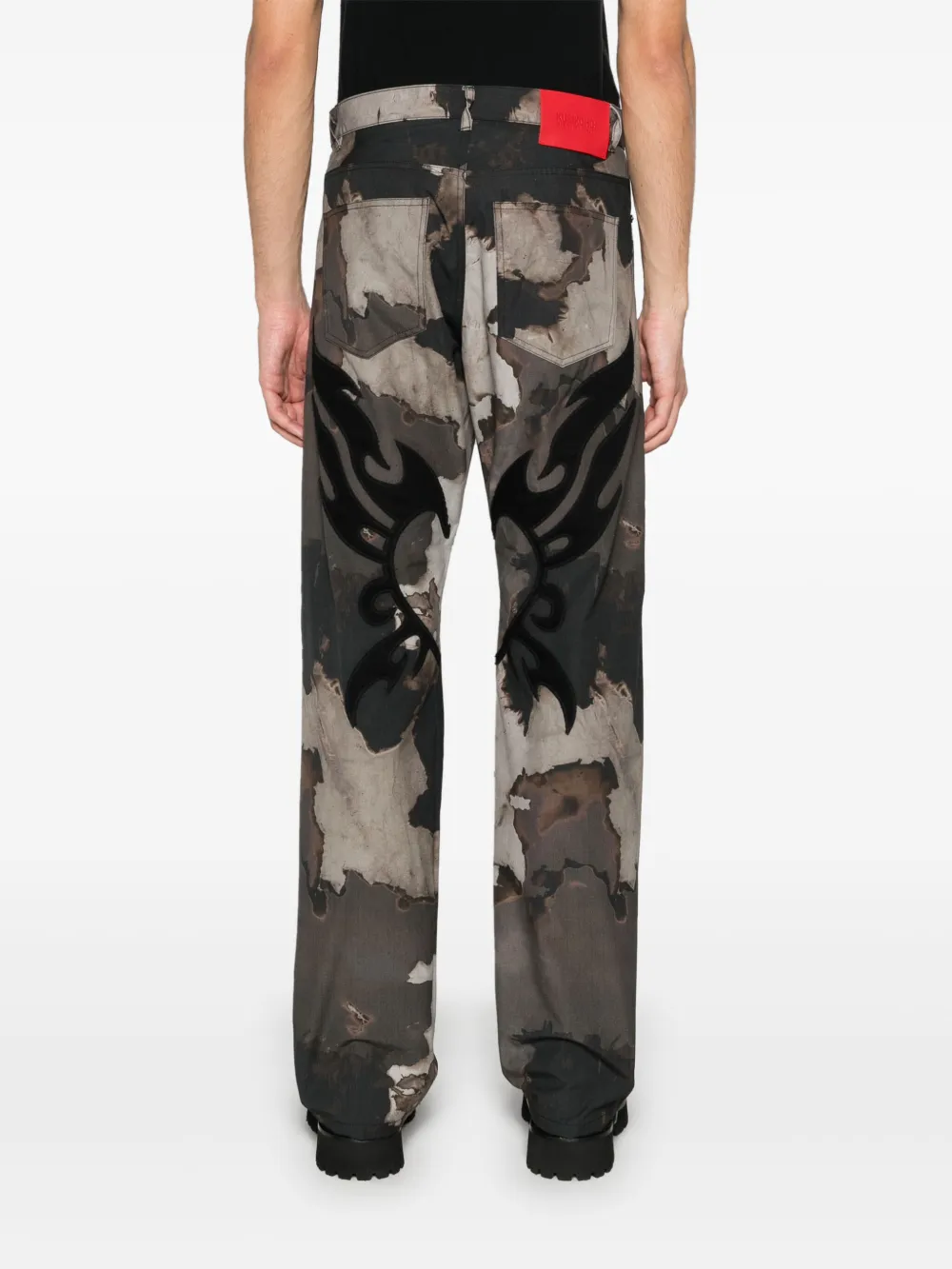 Kusikohc Brown Burn Trousers In Neutrals