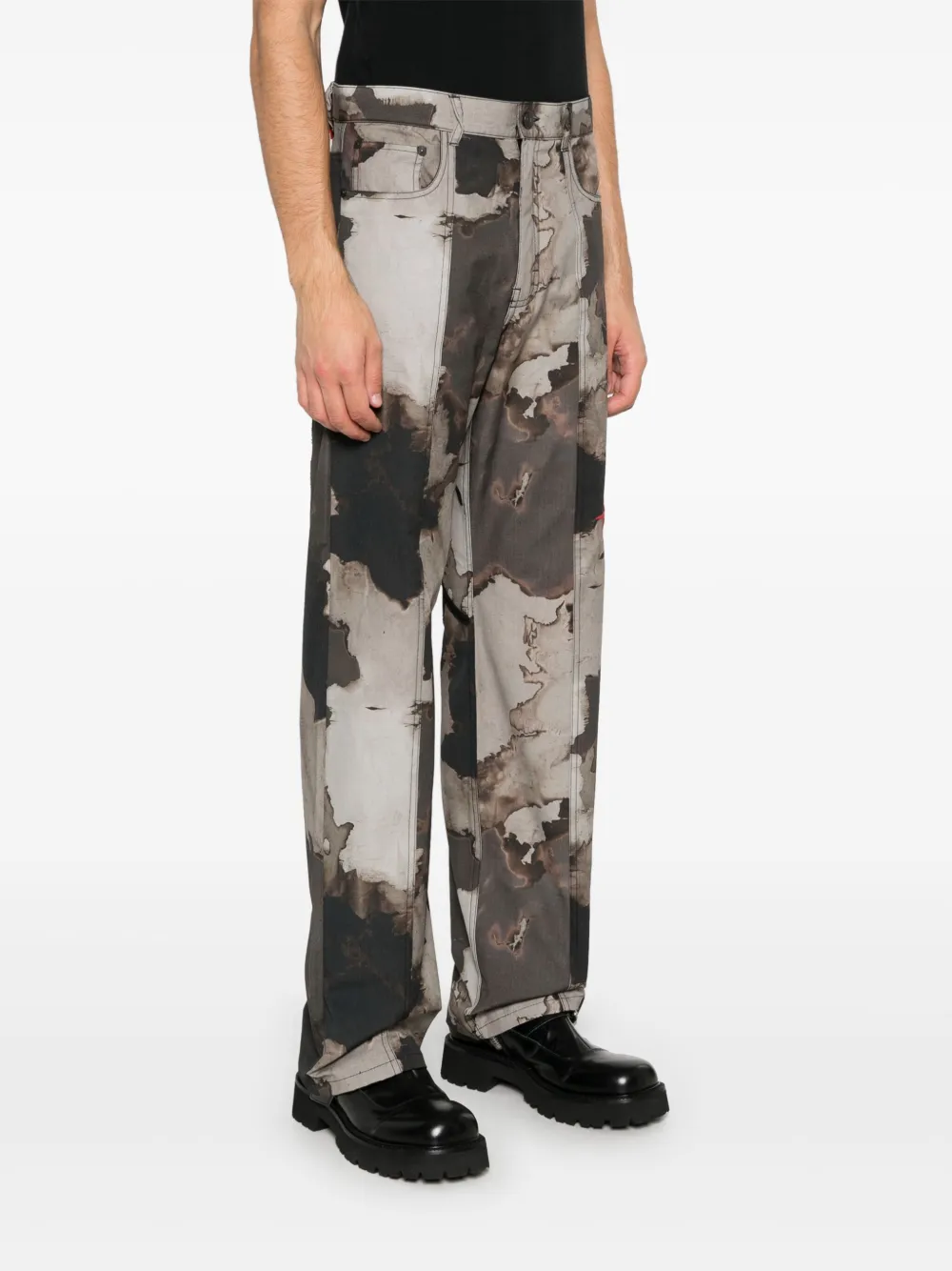 Kusikohc Brown Burn Trousers In Neutrals