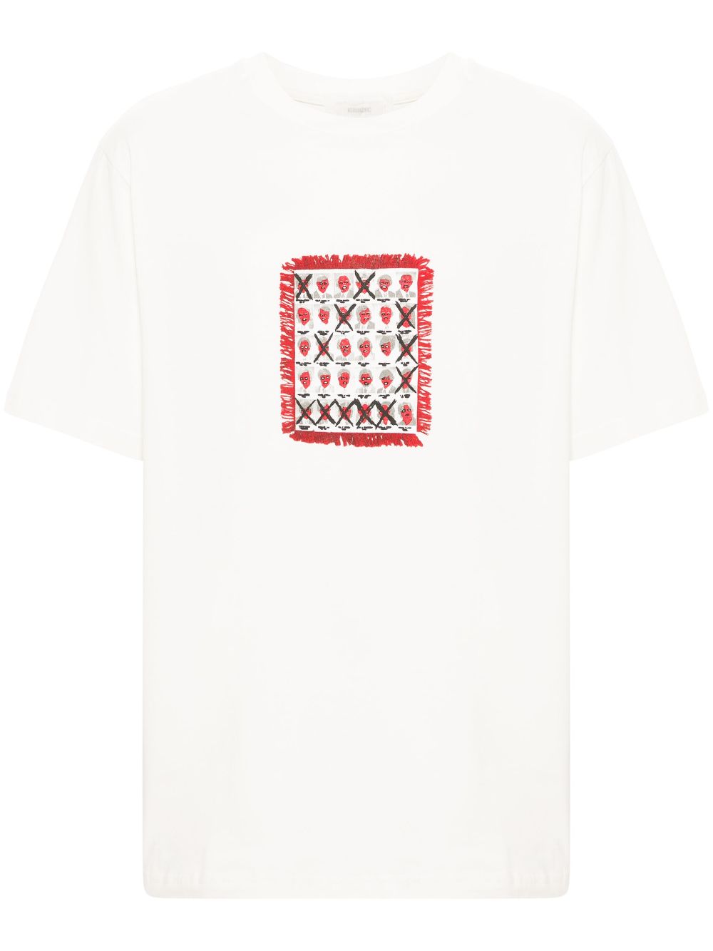 Kusikohc Graphic-print Cotton T-shirt In White