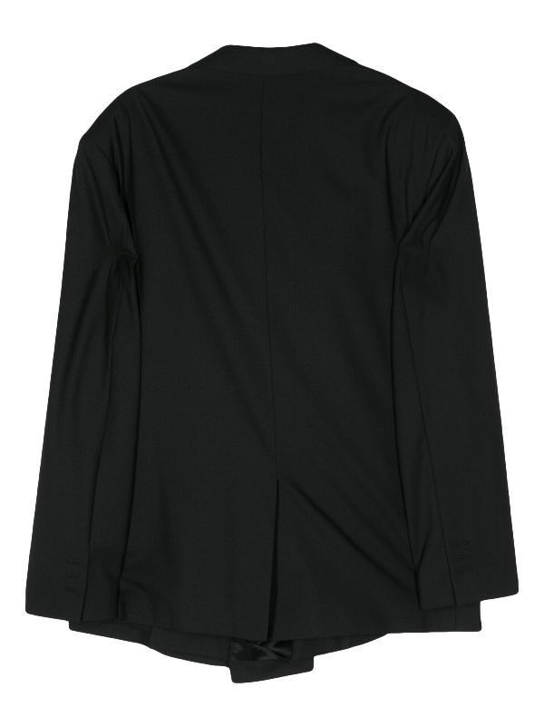 Martine Rose Empty Wrap double-breasted Blazer | Black | FARFETCH HK