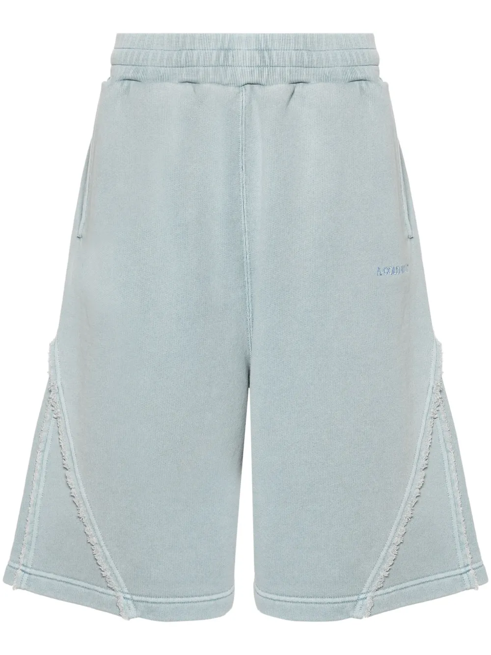 A-cold-wall* Cubist Cotton Track Shorts In Blue