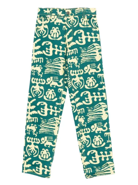 Charles Jeffrey Loverboy abstract-print jeans