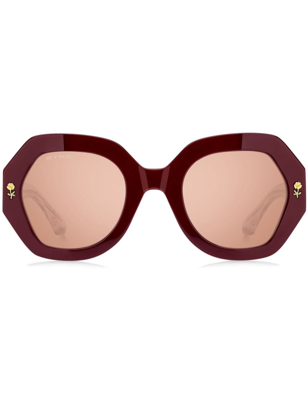 Etro Mania Oversize-frame Sunglasses In Burgundy