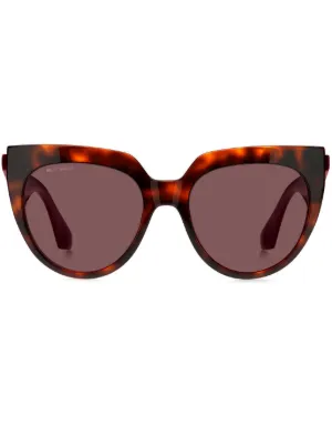 Etro Tortoiseshell Cat-Eye Sunglasses with Maroon Case ETRO tortoiseshell-effect cat-eye Sunglasses | Brown  main image 4