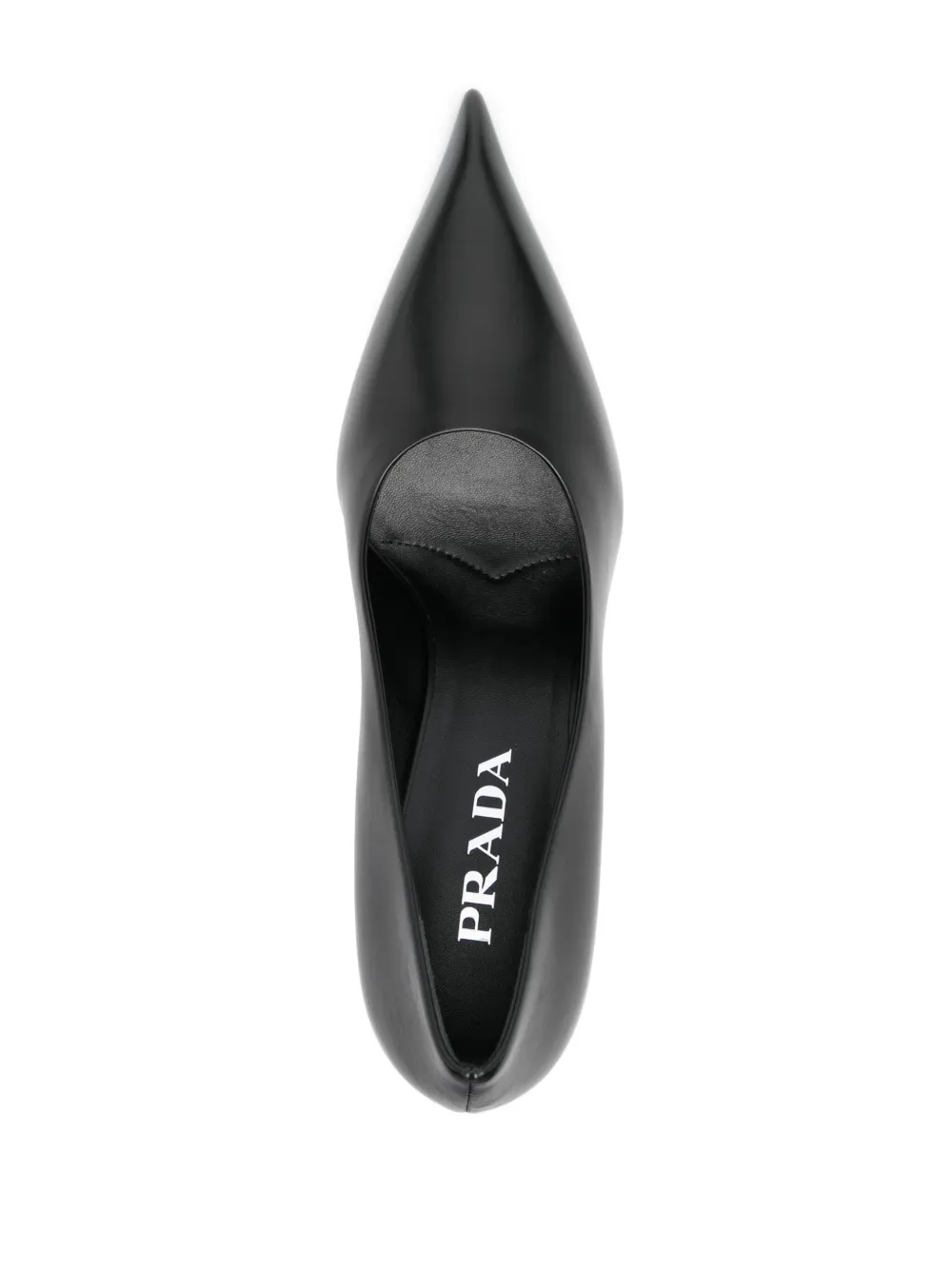 Prada 85mm leather pumps Black