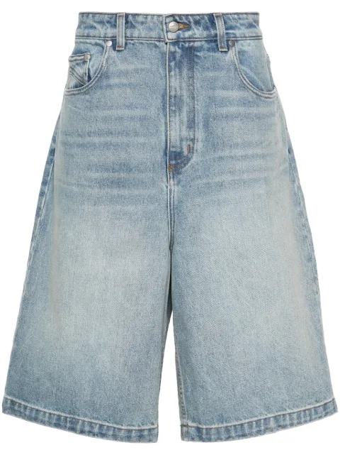 RHUDE drop-crotch denim shorts