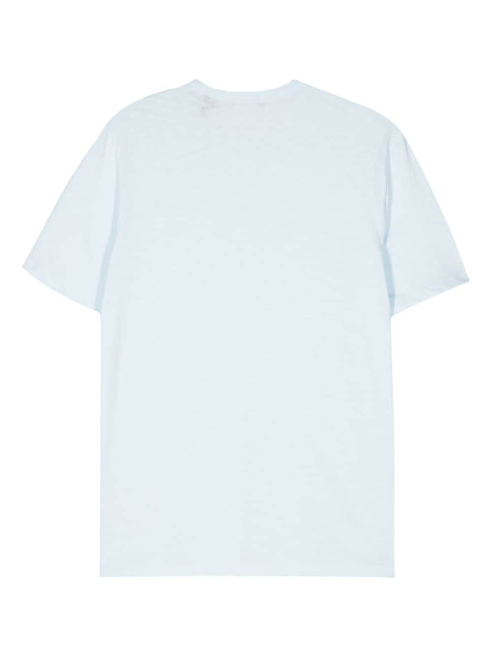 Theory Essential katoenen T-shirt Blauw