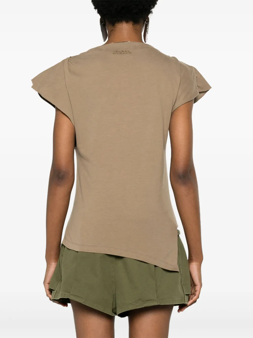 Shop Isabel Marant Sebani Organic Cotton T-shirt In Nude