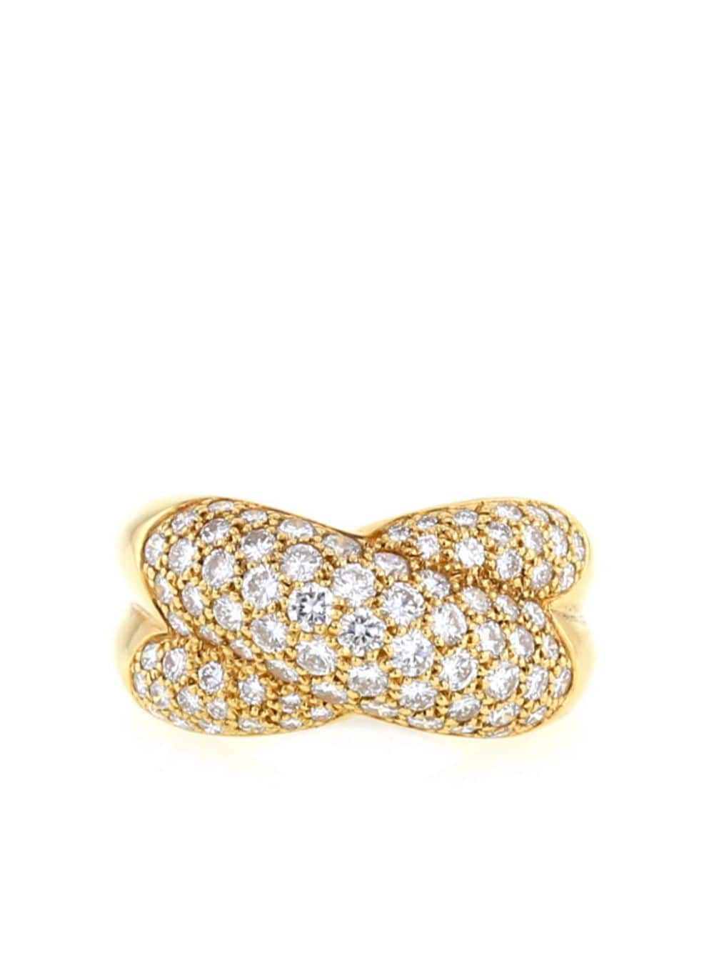 Pre-owned Cartier 1996 Yellow Gold Colisée Diamond Ring