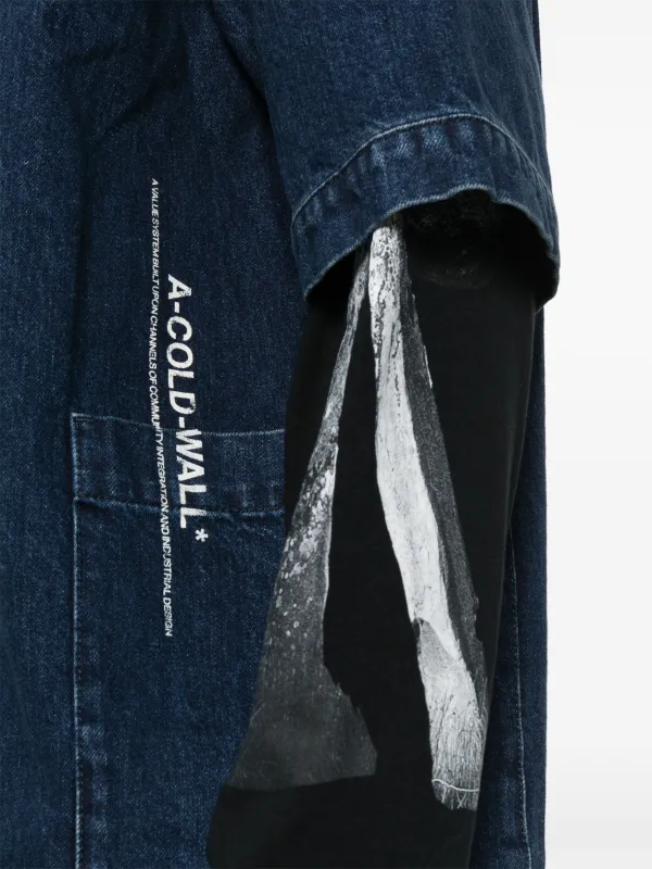 A-COLD-WALL* Discourse Denim Shirt | Blue | FARFETCH UZ