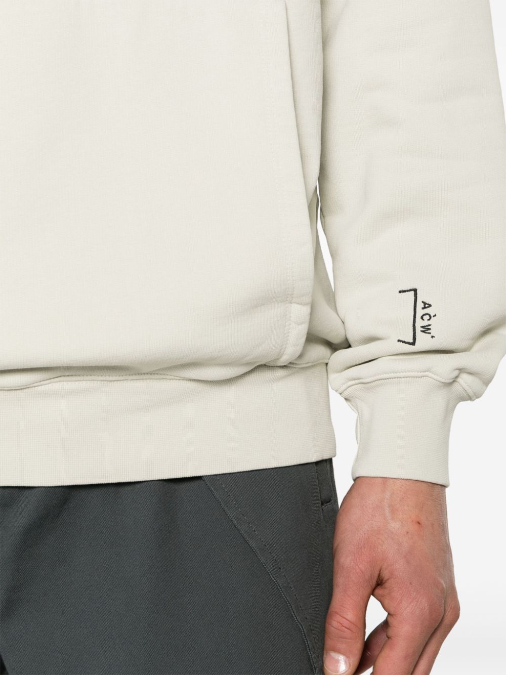 Shop A-cold-wall* Essential Cotton Hoodie In Neutrals