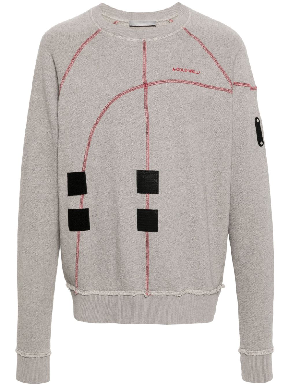 A-cold-wall* Intersect Seam-detail Sweatshirt In Grey
