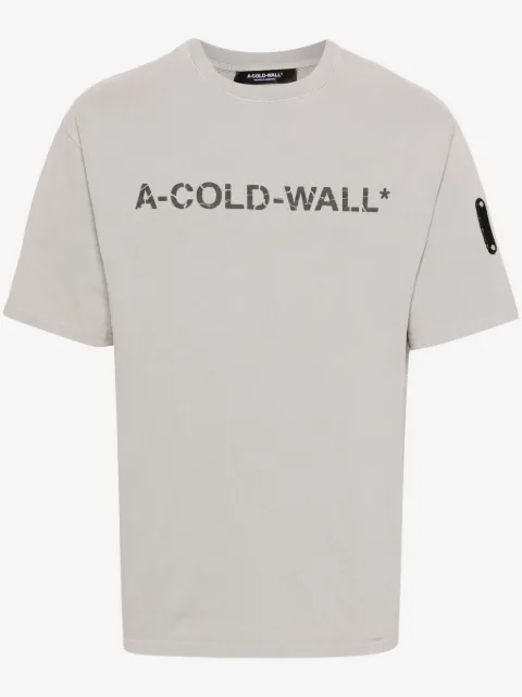 A-COLD-WALL* Overdye t-shirt med logotyp