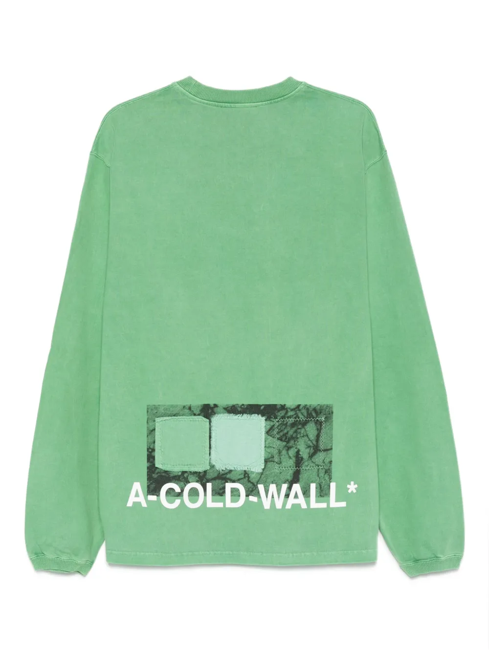 A-COLD-WALL* Cubist cotton sweatshirt Groen